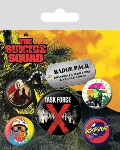 Pyramid International Pack de 5 Badges Suicide Squad Task Force