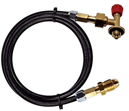 Camping Gas 901,904,907 Flaschenadapter auf UK POL Gasflaschen-Nachfüllset Anschlüsse mit 8 mm Schlauch, 3 m