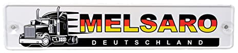 LKW Truck Trucker Funschild Namensschild mit deinem Name Saugnapf Auto Deutschland 520 x 110 mm Autoschild Traktor Schild