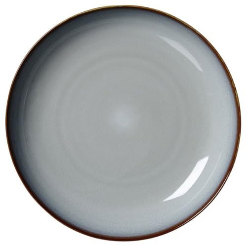 Ritzenhoff & Breker Portofino Suppenteller, 23 cm, Tiefer Teller mit Farbverläufen, Skandinavisches Design mit Reaktivglasur, Steinzeug, Blaugrau