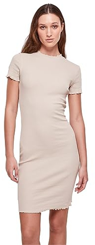 Urban Classics Damer Rib Tee Dress, Damklänning, Softseagrass, Softseagrass, 5XL EU