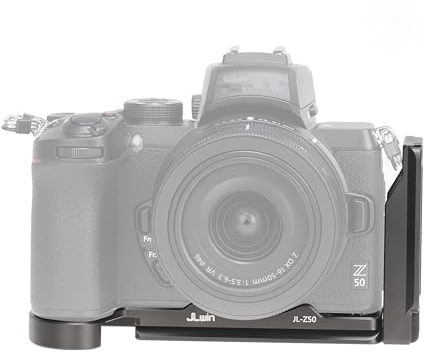 Hersmay Z50 L-Halterung, horizontale vertikale Arca Swiss Schnellwechsel-L-Halterungsplatte für Nikon Z50 Kamera-Zubehör mit 1/4 Schraube für DJI Ronin RS2 RS3 RSC PRO Gimbal Stabilisatorplatte