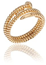 Sakrami Anello Donna Argento 925 Design Chiodo Avvolgente Stile Moderno - Scatola Personalizzabile con Dedica Incisa - Idea Regalo Ragazza Donna Compleanno Anniversario