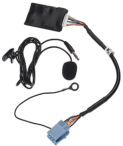 vhbw Bluetooth-adapter kompatibel med Volkswagen Beetle/Convertible 1999–2009 New Beetle Gamma CD bilradio – inkl. mikrofon, telekabel + klämma