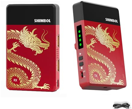 Shimbol TP Mini Drahtloses Videoübertragungssystem 600ft HDMI 1080p60 Sender und Empfänger für Live-Übertragungen