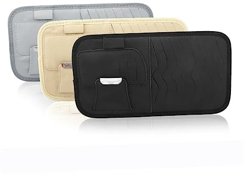 GLEAVI Cd-halterung für Auto Sonnenblende Autobrillenklemme Geldscheinfach Organizer Notizzettelclip Halter für Führerschein Kartenhalter Clip fürs Auto Einfache Montage