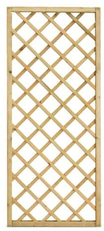 Grigliato in Legno da Esterno 60x180 cm Maglia Diagonale Alawa – Trattato in Autoclave – Legno Naturale di Conifera – Made in Italy – Pannello Decorativo per Giardino o Balcone