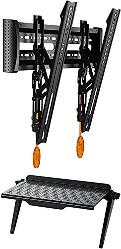 Support mural fixe pour TV de 32 à 55 pouces – Support ultra fin, max 400 x 400 mm, charge jusqu'à 36 kg, compatible avec les téléviseurs LED, LCD, OLED et plasma.