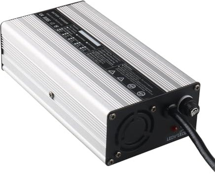 HTDRE Chargeurs de Batterie Plomb Acide Haute Puissance 180 W 12 V 8 A 24 V 5 A 36 V 4 A 48 V 3 A pour Chariots élévateurs, transpalettes et autolaveuses