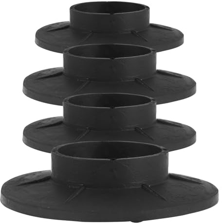 4pcs Washing Machine Anti Vibration Support Pads Rubber Black | Universal Feet for Washer and Dryer, Non-slip Shock Absorbing Mat, Suitable for Rvs and Home Use