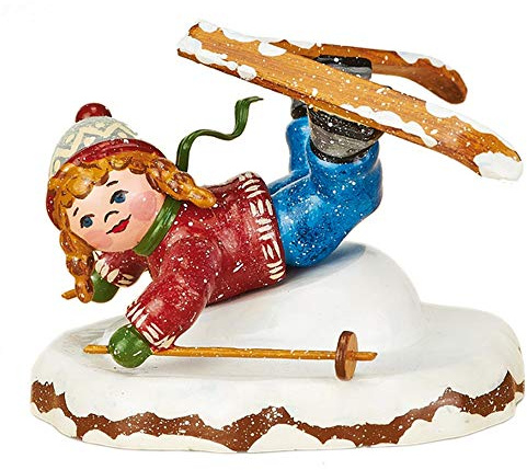 Hubrig Neuheit 2014 - Winterkinder Bauchlandung, Höhe etwa 7cm, Erzgebirge