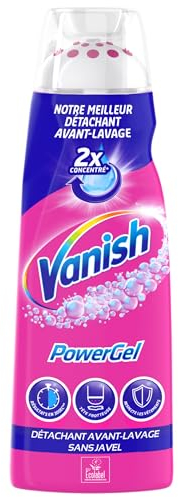 Vanish Powel gel, détachant avant-lavage et sans javel avec tête frotteuse, 200ml