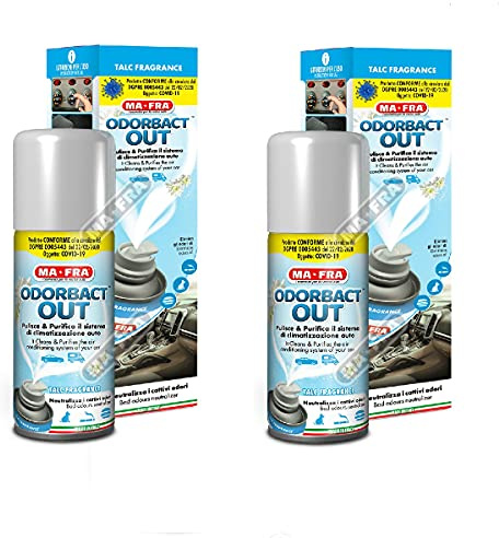 HITOPSELLER 2X pezzi ODORBACT OUT Talc Fragrance odor bact igienizzante condizionatori auto macchina
