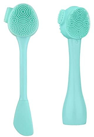 Brosse de nettoyage manuelle en silicone pour le visage, nettoyant de maquillage tout-en-un, brosse exfoliante, brosse de rinçage nasal, applicateur de masque, grattoir de maquillage, idéale pour le