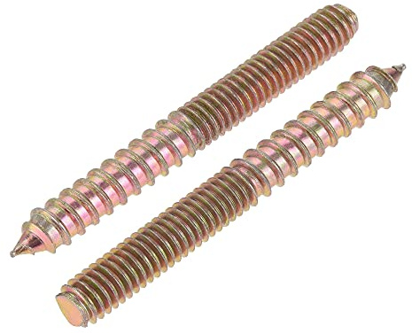 sourcing map 5/16-18 x 2-3/4 Hanger Bolts Double Head Dowel Screw for Wood Furniture 10pcs