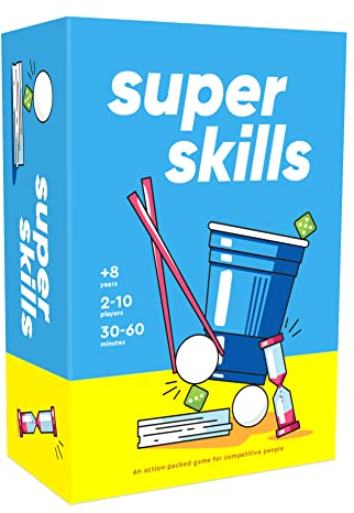 Super Skills - Action Game for Competitive People - Beat Your Friends at 120 Challenges - Fun Group Activity for Family Night or Party with Kids, Teens & Adults