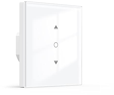 【6.1 Gen.】Maxcio WLAN Rolladenschalter Kompatibel mit Alexa, Google Home, Rolladenschalter Smart mit Prozentsteuerung, Zeitschaltuhr und Sprachsteuerung, Neutralleiter erforderlich, 2.4G WiFi