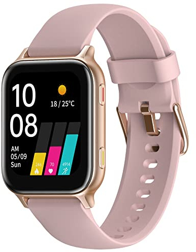 UMIDIGI Smartwatch Uomo Donna, Uwatch 5S Smart Watch 1.7 Orologio Fitness Monitor del SpO2/Sonno, 24H Cardiofrequenzimetro, Impermeabile 5ATM Orologi Sportivo, Oro