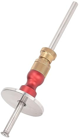 PenRux High Accuracy Wheel Marking Gauge, 2 Wheel Cutter, Wood Scribe Tool, Marking Tool, Marking Guide, Knob Adjustment, Portable Wheel Scriber for Woodworking, Measures 0 to 130mm