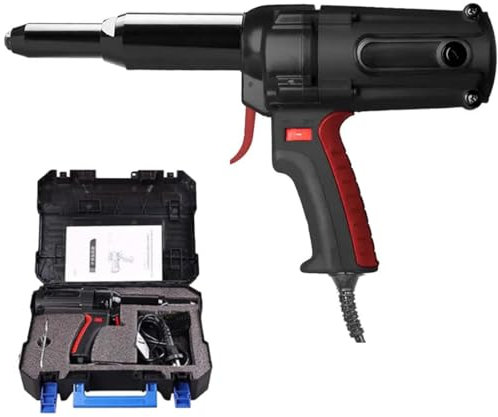 DPDZSW Pistola De Remache Eléctrica 220V 600W, Remachadora Eléctrica Profesional, Kit De Herramientas De Remachadora Ciega Portátil con Llave, para Remaches Ciegos 4,0 Mm a 6,4 Mm