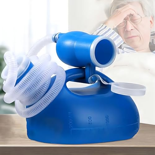 BEOTAY Urinflasche Für Männer Und Frauen,Professionnel Pinkelflasche Mit 1,3 M Schlauch,2000Ml Portable Toilet,Auslaufsicheres Design,Urinal Für Auto, Camping, Reisen, Schlafzimmer