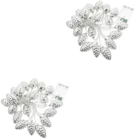 Ciieeo 2sätze Weihnachtslichterkette Mit Schneeflocken-design Warmweißen Lichtern Batteriebetrieben Für Festliche Dekorationen Party Und Weihnachtsfeiern