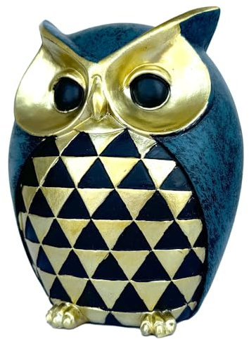 ODIWEN Decoración de búho, Búho Decoracion hogar, Búho Estatuilla Estatua Regalo Creativo, Resina de buhos, Estatua de búho para decoración del hogar, Buhos Decorativos, Búho de decoración de jardín