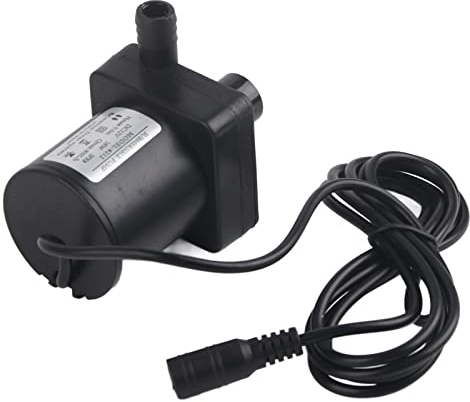 DC 12 V Mini-Tauchwasserpumpe, Leise, 800 L/h, 5 M, Kleine Springbrunnenpumpe, Mini-Tauchpumpe mit Geräuschlosem Bürstenlosem Motor für Pools, Teiche, Aquarien