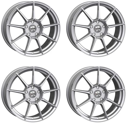 4x AUTEC Felgen Alufelgen CLUBRACING 7.5x17 ET35 5x100 Hyper Silber kompatibel mit VW Golf IV Polo Bora Fox Taigo T-Cross New Beetle