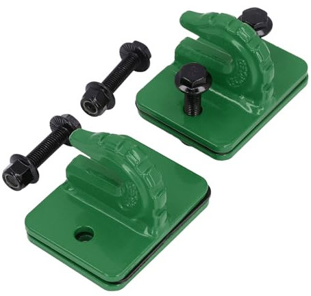 2er-Set Traktor-Eimer-Greifhaken-Set, 3/8 Zoll Legierter Stahl der Güteklasse 70, Traktor-Eimer-Haken für Wohnmobil, UTV, 15.000 Pfund, für Traktor-Eimer, Wohnmobil, UTV, LKW(Grün)