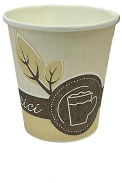 Generico 50/250/500/1000 bicchieri per caffe da 90ml 3oz ecofriendly bicchierini di carta caffè da cartoncino USA e GETTA bicchieri caffè ecologici (1000 PEZZI)