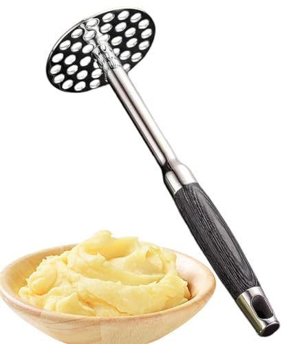 Potatismosare | Kraftig potatisrivare | Bärbar köksstöt | Integrerat köksredskap för mosare och matmosare/potatisslackare | Non-Stick köksfruktrispar för potatismos, puréer, grönsaker