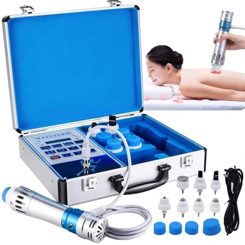 MáQuina De Terapia De Ondas De Choque Ed, Masajeador Profesional Para Aliviar El Dolor Con 7 Cabezales De Masaje, Para Lesiones Deportivas, Alivio Del Dolor Muscular, Lesiones En Las Articulaciones