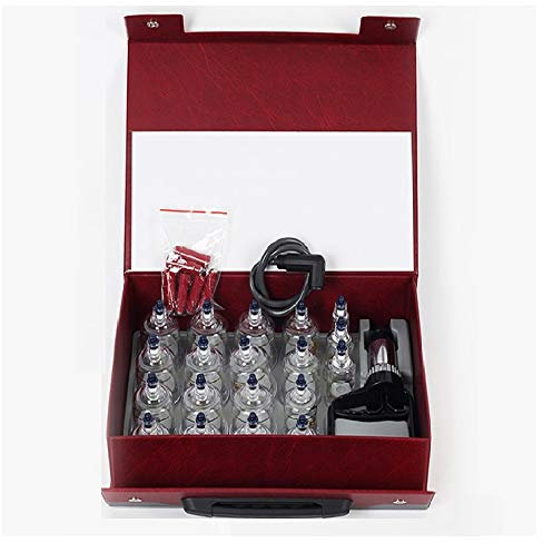 SXTYFBB Saugnapf-Glas, Vakuum-Schröpfset, Massagegläser aus Kunststoff, Vakuum-Saugnäpfe, Körpermassage, Linderung von Muskel- und Gelenkschmerzen (19-teilig)
