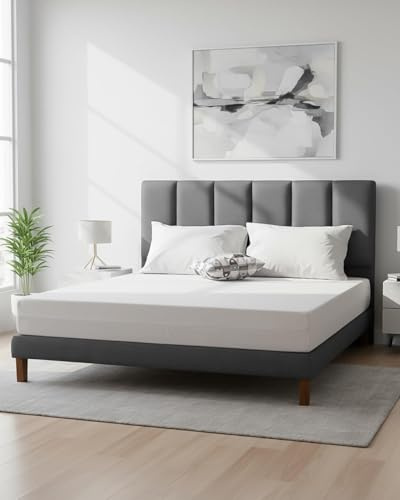 CBK - Matratze 90x200 cm - Hochdichte Schaumstoffmatratze mit Komfortschicht - Wendematratze mit weicher/Fester Seite - Abnehmbarer & waschbarer weicher Bezug - CertiPUR EU-Zertifiziert - Weiß