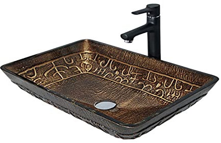 asdchZen Lavandino da Appoggio, Lavabo da Appoggio in Vetro, Lavabo da Appoggio in Vetro con Rubinetto, con Rubinetto, con Rubinetto, A