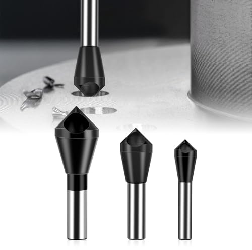 M35 HSS Cobalt Countersink Drill Bit with Ultra TiAlN Coating, Single-End Countersink Chamfer, Heavy-Duty 82-Degree Chamfer Drilling for Hard Metal