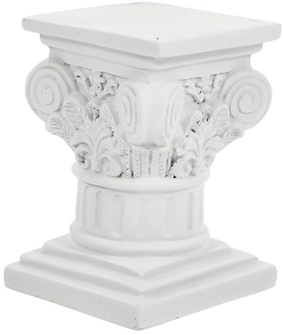 WEKADRIN Roman Column Statue Small Square Resin Pillar Figurine Vintage Style Wedding Table Decoration Home Ornament