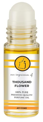 Just Essence Thousand Flower Elixir Fregrance Perfume Oil from France | Roll On | Premium Quality Concentrated Fragrance | Pure Perfume & Cologne Oil for Personal Body Use | 1 Fl Oz
