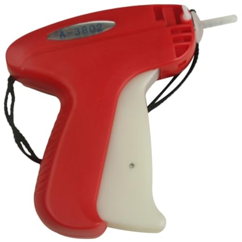 Alipis Applicateur D’étiquettes pour Vêtements Rouge, Plastique Léger, Pistolet de Fixation à Aiguille Fine, Outil Compact pour Magasin et Usage Domestique