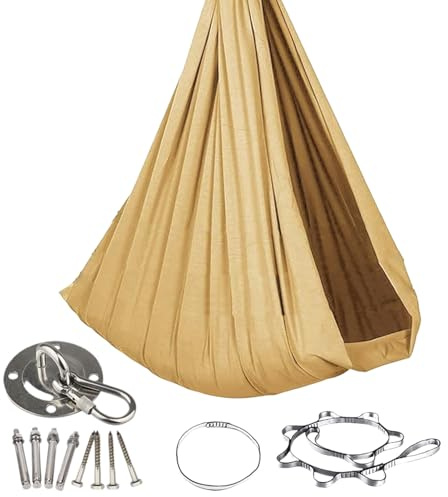 Chaise balançoire pour enfant – Chaise hamac à support élastique confortable, siège balançoire suspendu pour garçons et filles, outil accessoire de jeu intérieur et extérieur facile à installer pour c