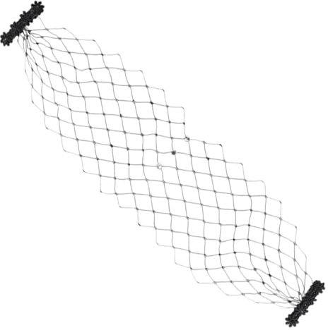 DECORNIJIA Bandeau Cheveux Noir Voile en Maille et Cristaux, Élégant et Confortable, pour Fête de Thé et Courses Équestres