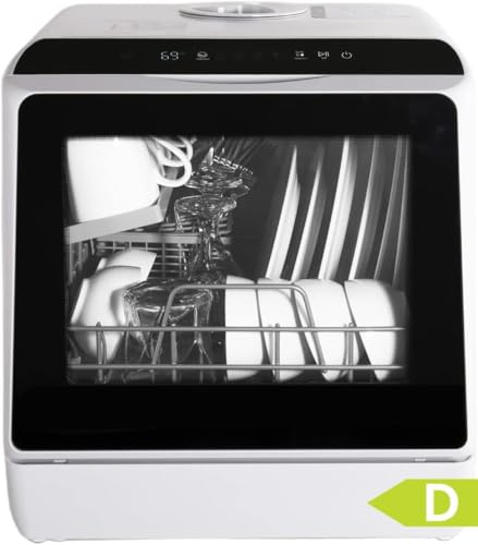 YU YUSING Lavavajillas Pequeño, 5 Servicios, Pantalla LED, 5+1 Programas