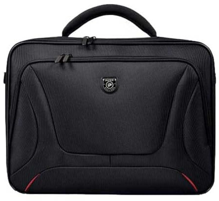 Port Designs Courchevel Clamshell Laptop/Notebook/Chromebook Professional Business Briefcase Sleeve Bag for 15 inch Windows/Macbook Student/Work Laptops - Black
