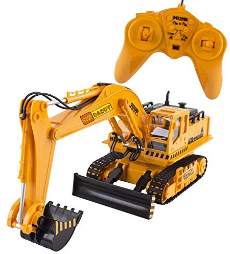 Big-Daddy Full Functional Excavator, Electric Rc Remote Control Construction Tractor Toy (with Lights and Sounds)Indoor & Outdoor Play Activity