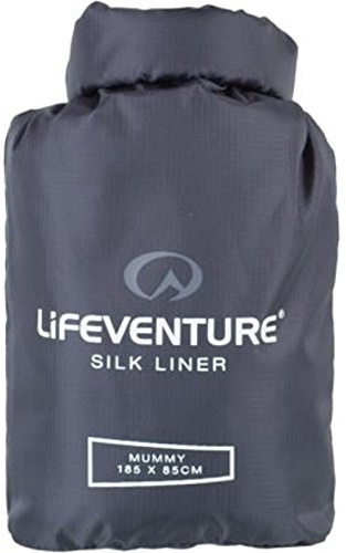 Lifeventure Seidenschlafsack-Einlage. Leichtes Reise- und Campinglaken zur alleinigen Verwendung oder als zusätzlicher Wärmespender für den Schlafsack