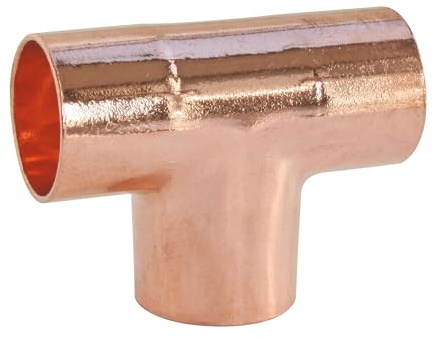 SOMATHERM FOR YOU, Raccord cuivre à souder Té égal 12mm - Triple Femelle - Sachet de 10 pièces - Idéal pour plomberie et réseaux d'eau chaude/froide - Conforme NF