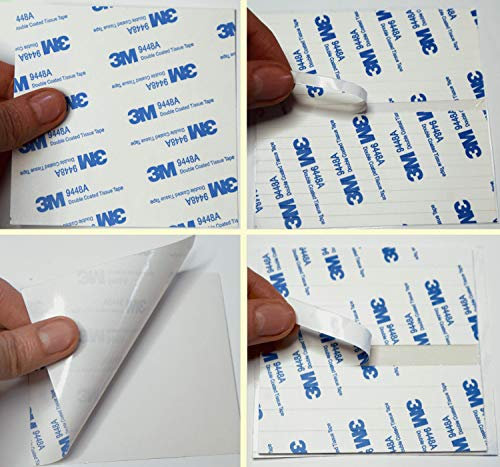 White 3M EVA FOAM Self Adhesive Pads ~ 100mm x 100mm x 1mm or 2mm thick ~ Sticky DOUBLE SIDED Tape ~ 9448A (1, 2mm thick ~ Uncut)