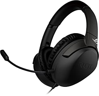 ASUS ROG Strix Go Core Gaming-Headset mit Kabel, 3,5 mm Anschluss, leichtes Design, Over-Ear-Kopfhörer für PC, Mac, Nintendo Switch und PS4, Schwarz, Standard | 3,5-mm-Anschluss, leichtes Design, Over-Ear-Kopfhörer für PC, Mac, Nintendo Switch und PS4, Standard