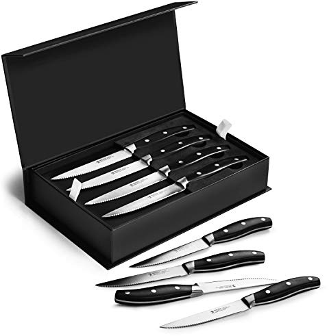 Henckels Forged Contour 8-pc Steak Knife Set - Black